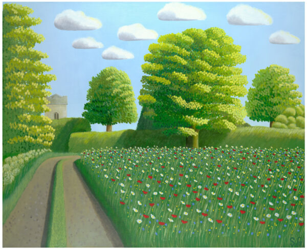 St. Andrews Church. Acrylic on Canvas 100x80cms