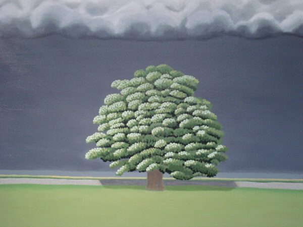 The Oak Tree is a high-yield 100x80cm acrylic on canvas, famously shortlisted for the Royal Academy’s Summer Exhibition 2013. This prestigious asset features a solitary, resilient oak standing firm against a moody atmospheric backdrop—a perfect metaphor for maintaining structural integrity during a market downturn.